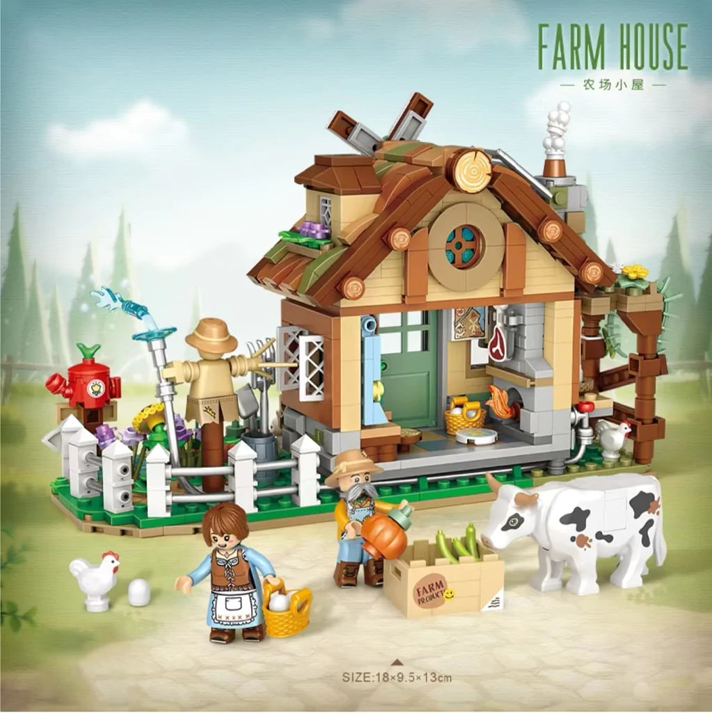 LOZ 1281 Farm House 4 - SUPER18K Block