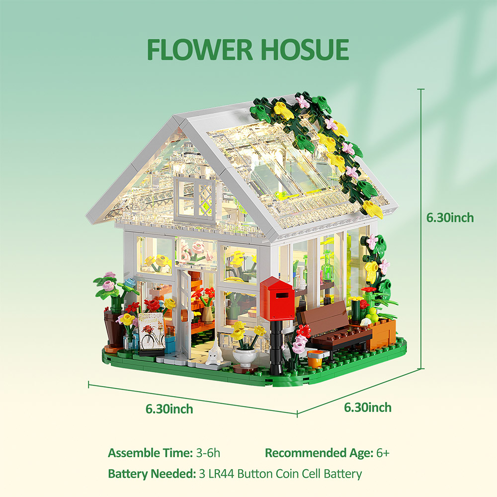 MOC Flower House 2 - SUPER18K Block