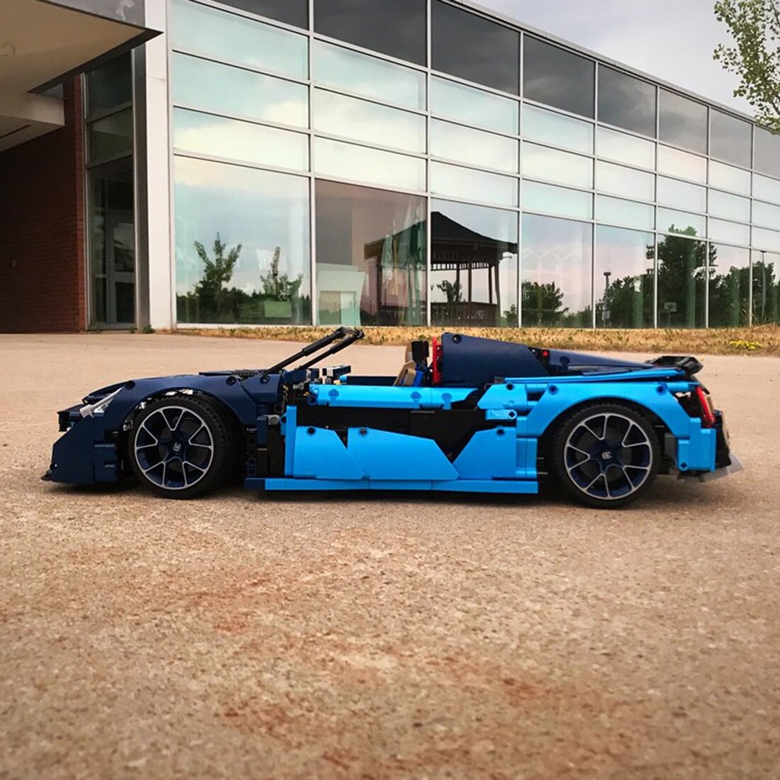 moc 16029 blue sports car model sci fi t main 1 - SUPER18K Block