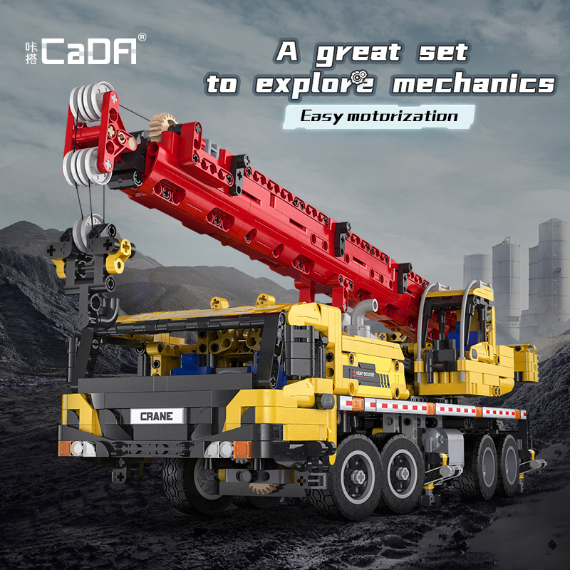 CaDA C61081 Functional Remote Control Crane Truck 6 1 - SUPER18K Block
