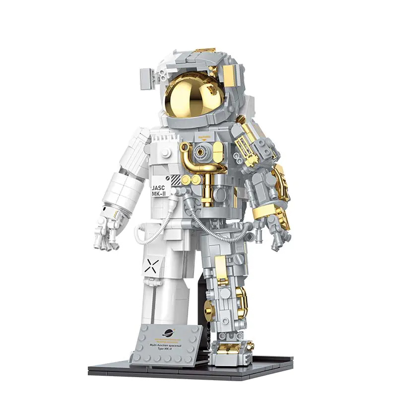 JAKI 9116 Creator Gold Version Space astronaut Building Blocks 4 - SUPER18K Block
