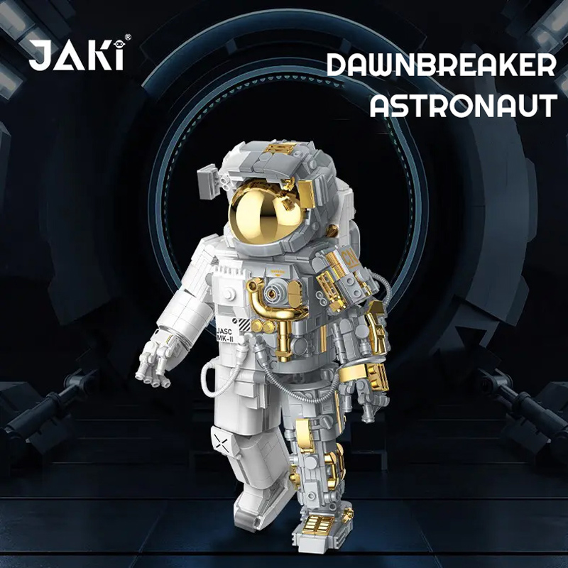 JAKI 9116 Creator Gold Version Space astronaut Building Blocks 5 - SUPER18K Block