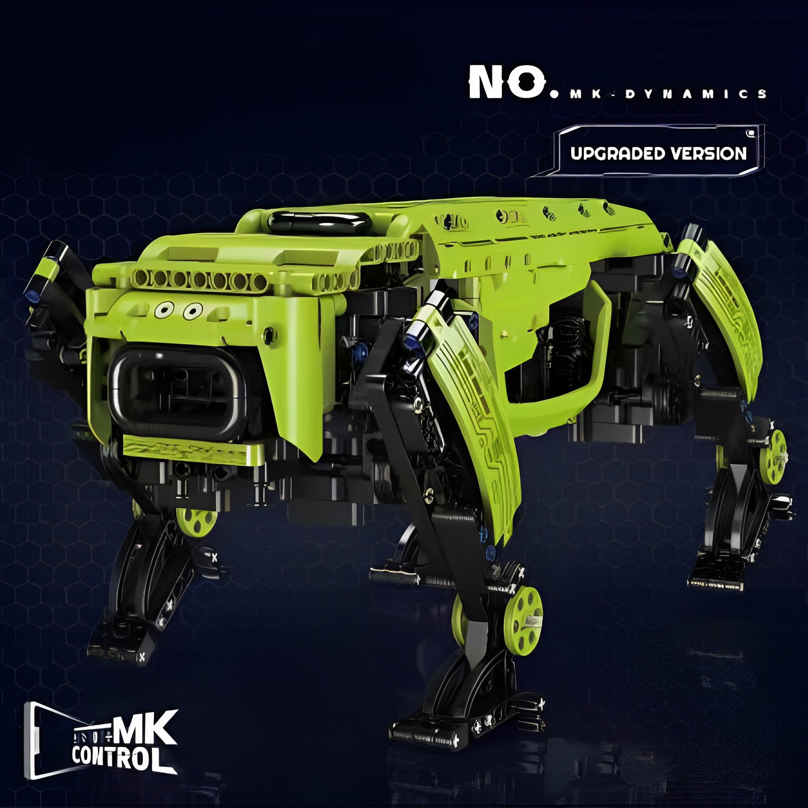 Mould King 15077 Power Motor Green Robot Dog 4 1 1 - SUPER18K Block