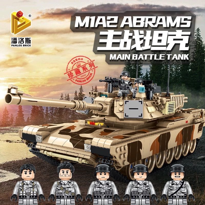 PANLOS 632010 M1A2 Abrams Main Battle Tank 3 - SUPER18K Block