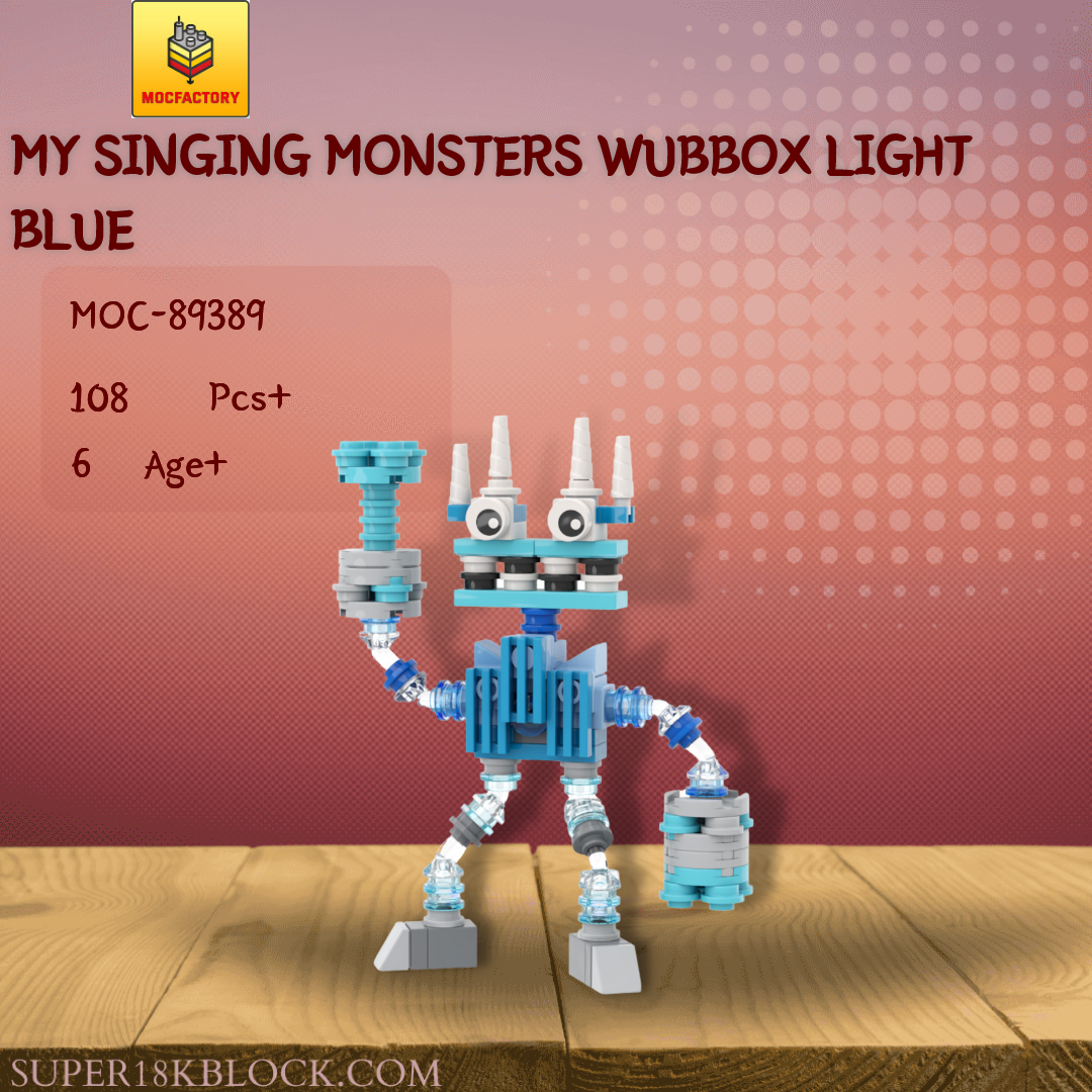 MOC Factory 89394 My Singing Monsters Wubbox with 300 Pieces