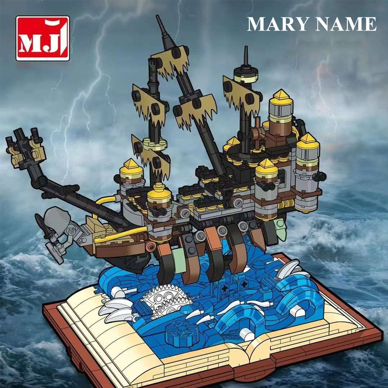 MJI 13046 Pirates The Mary Ship Book 3 - SUPER18K Block