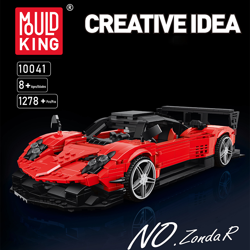 Mould King 10041 No.Zonda R Sports Car 4 - SUPER18K Block