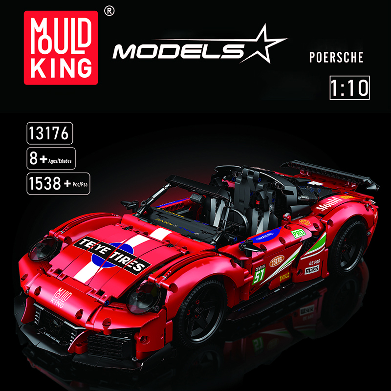 Mould King 13176 Motor Porsche 911 Super Car 5 - SUPER18K Block