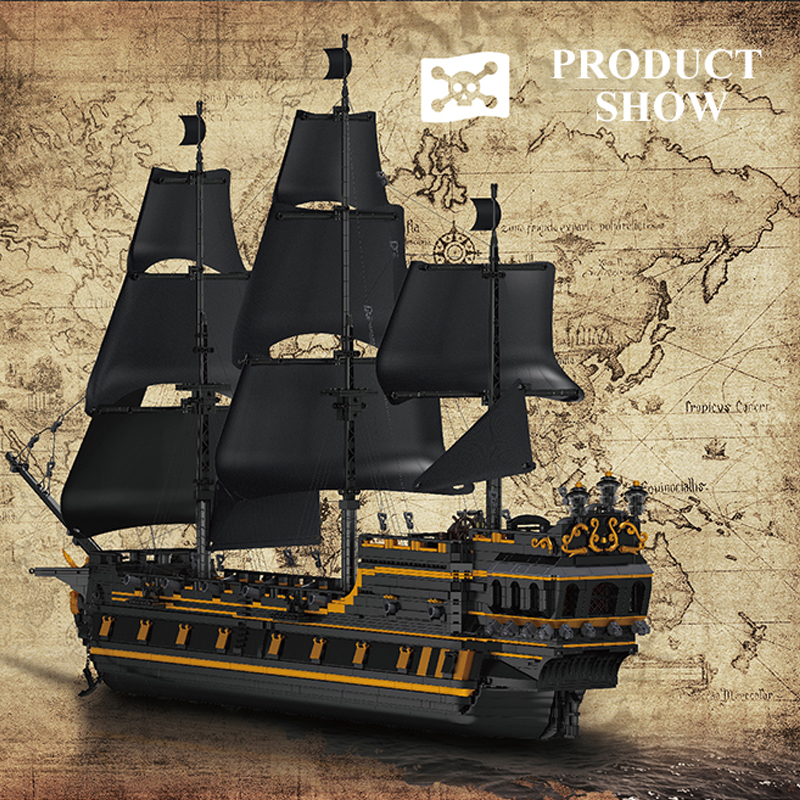 Mould King 13186 Pirates Black Pearl Ship B.P Ⅱ 3 - SUPER18K Block