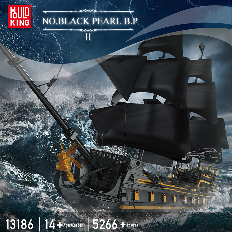 Mould King 13186 Pirates Black Pearl Ship B.P Ⅱ 4 - SUPER18K Block