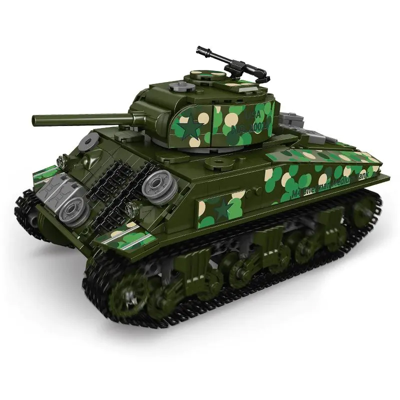 Mould King 20024 Sherman Tank 4 - SUPER18K Block