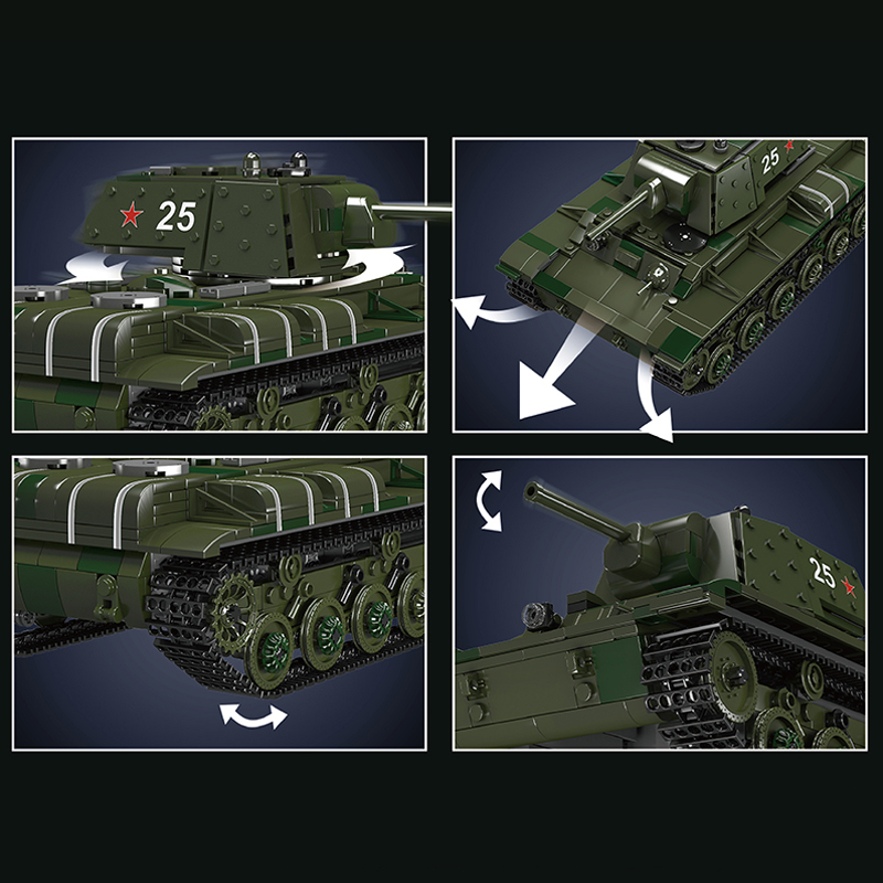 Mould King 20025 KV 1 Heavy Tank 2 - SUPER18K Block