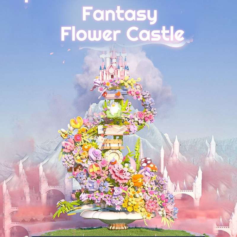 SEMBO 611072 Fantasy Flower Castle 1 - SUPER18K Block