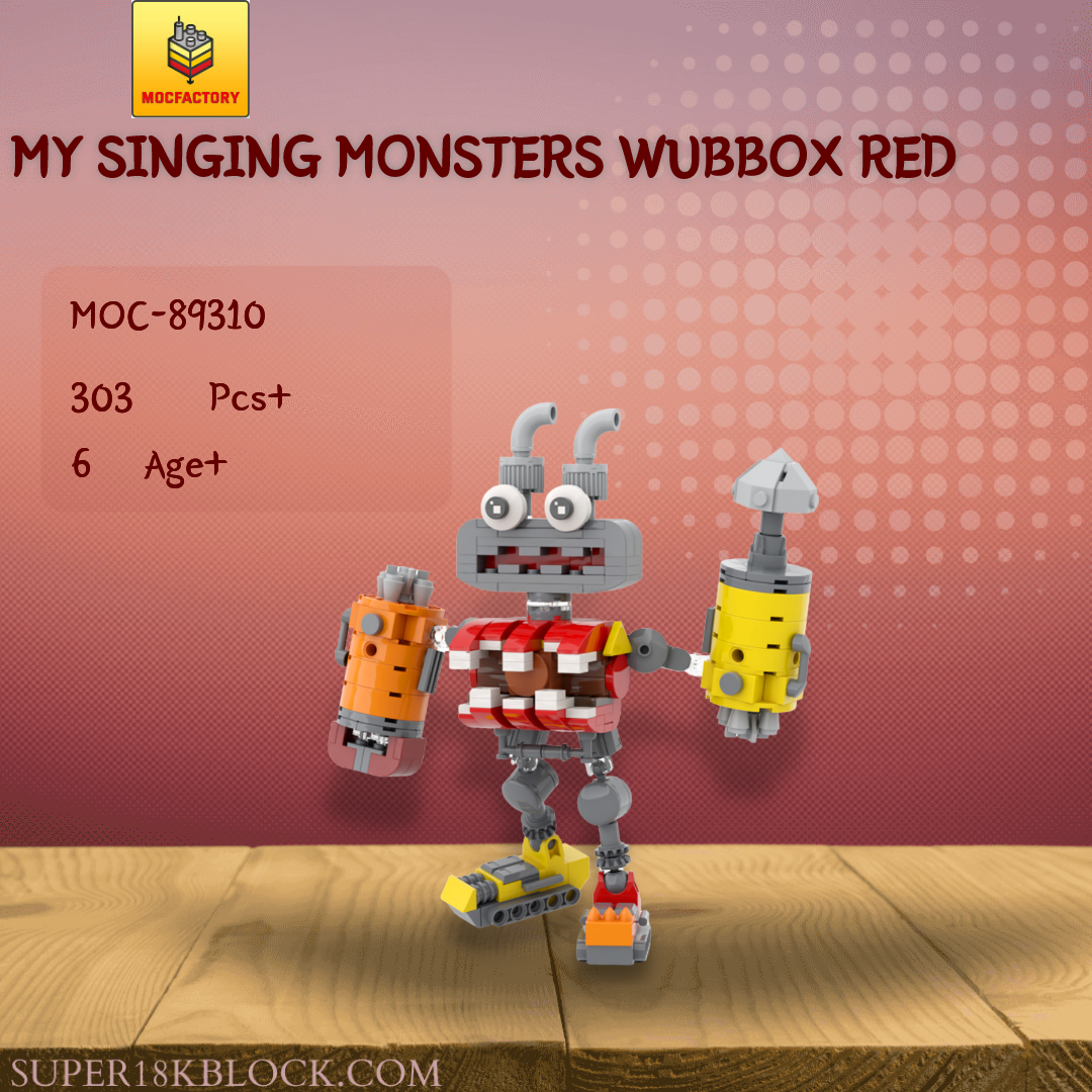 MOC Factory 89310 My Singing Monsters Wubbox Red