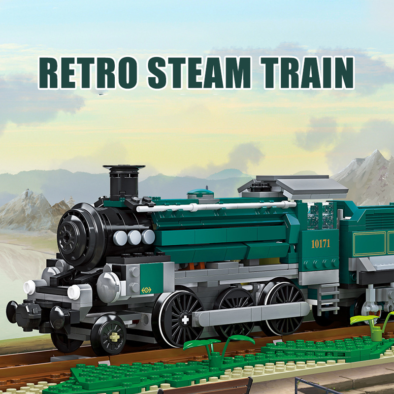 JIESTAR 59020 Retro Steam Train 1 - SUPER18K Block