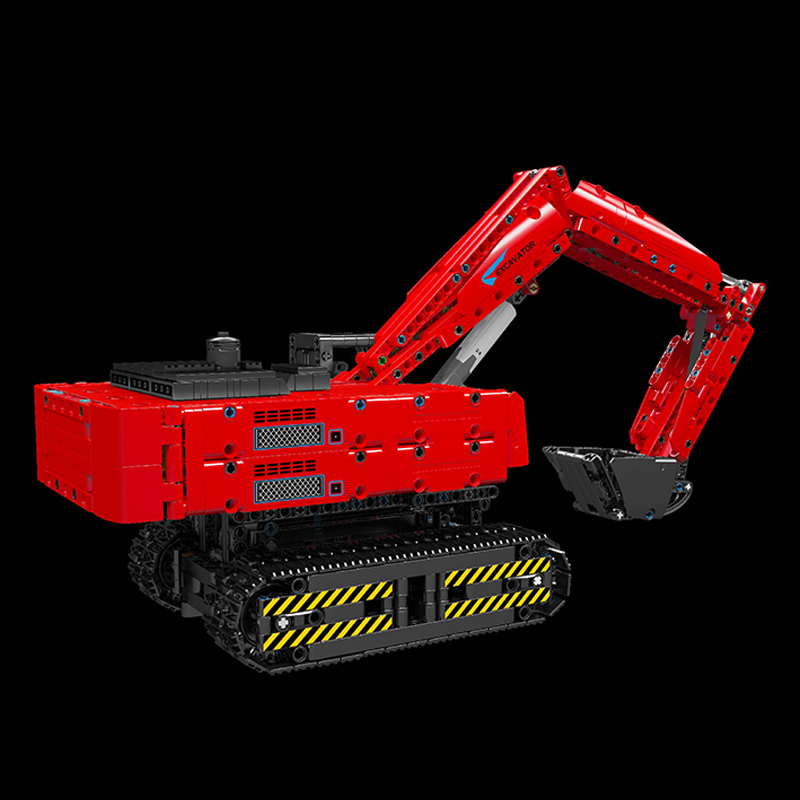 Mould King 15062 Motor Red Mechanical Digger 3 - SUPER18K Block