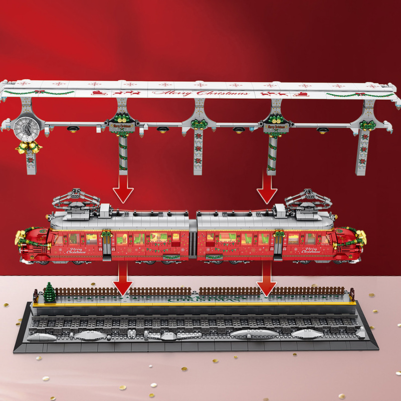 Reobrix 66034 Christmas Train 4 - SUPER18K Block