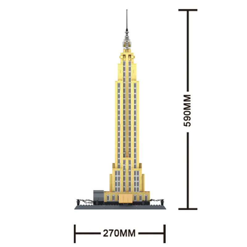 Wange 5212 The Empire State Building of New York 3 - SUPER18K Block
