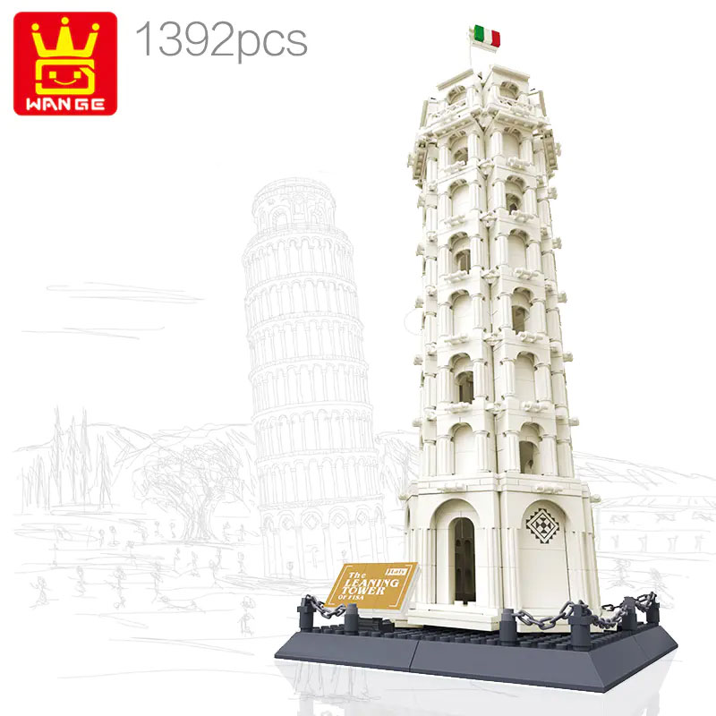 Wange 5214 The Leaning Tower of Pisa Italy 1 - SUPER18K Block