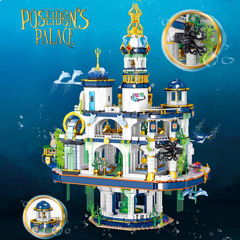 ZHEGAO 01048 Poseidons Palace 4 - SUPER18K Block