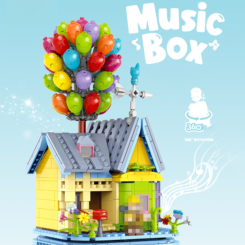 GULY 60504 Flying House Music Box 2 - SUPER18K Block