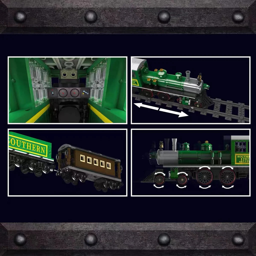 Mould King 12024 4 4 0 Steam Locomotive 4 - SUPER18K Block