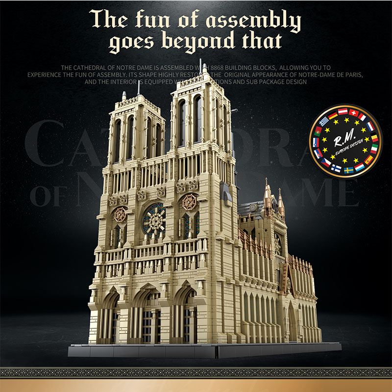Reobrix 66016 Cathedral Of Notre Dame 3 - SUPER18K Block
