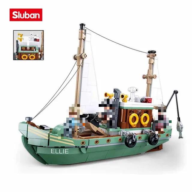 Sluban M38 B1119 Fishing Boat 2 - SUPER18K Block