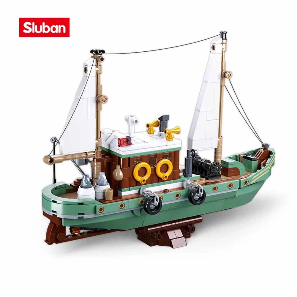 Sluban M38 B1119 Fishing Boat 3 - SUPER18K Block