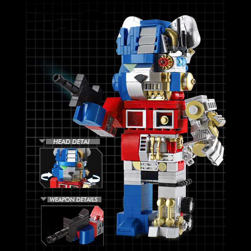 Wangao 288001 Optimus Prime Semi Mechanical Bear Brick 4 - SUPER18K Block
