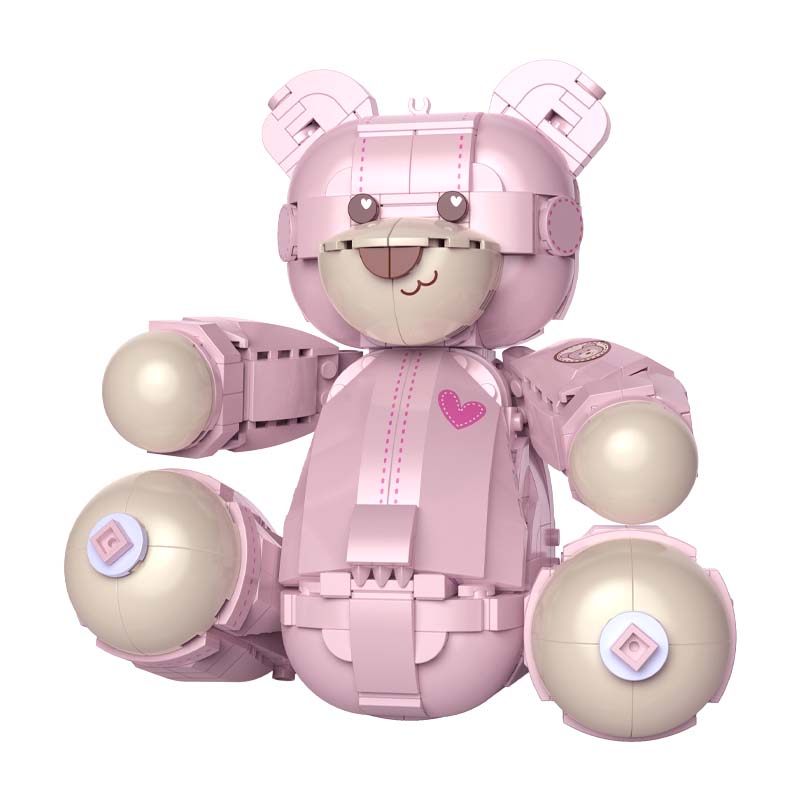 JAKI JK8133 Teddy Pink Bear 2 - SUPER18K Block