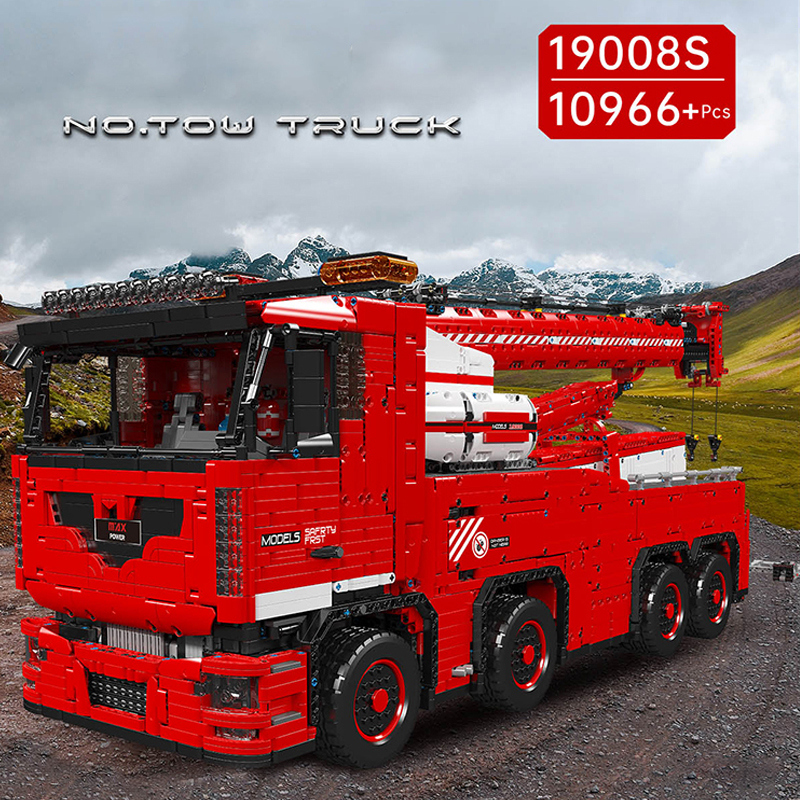 Mould King 19008S Tow Truck MKII With Motor 1 - SUPER18K Block