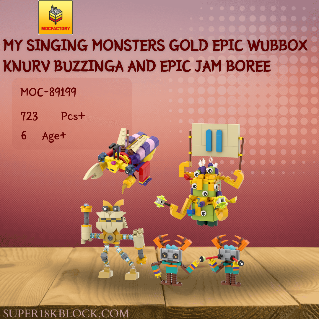 MOC NEW My Singing Monsters Building Blocks Set Gold Epic Wubbox Knurv  Buzzinga Epic Jam Boree Model Game Figures Toys - AliExpress