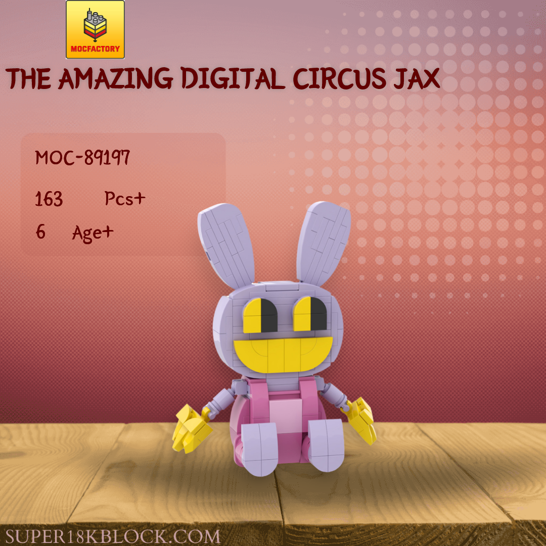 MOC Factory 89197 The Amazing Digital Circus Jax | SUPER18K Block